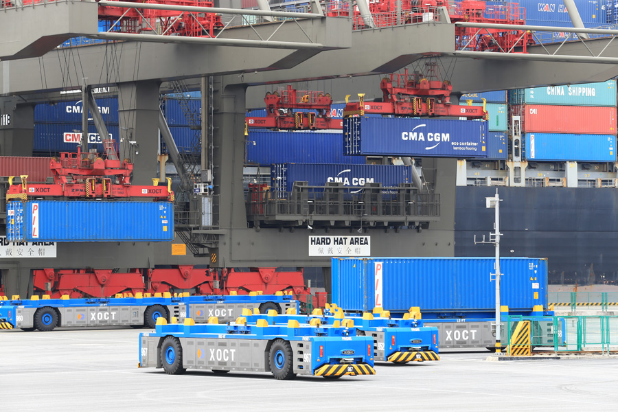 厦门港远海码头是全国首个5g全场景应用智慧港口（资料图）。福建省港航事业发展中心供图
